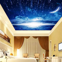 Натяжные потолки «звездное небо»